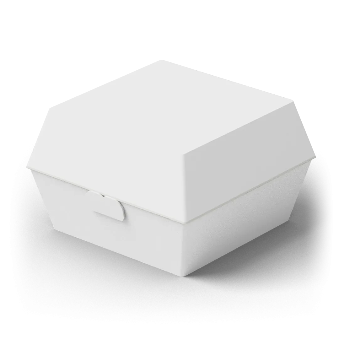 Cutie burger albă 10 x 10 cm — 1